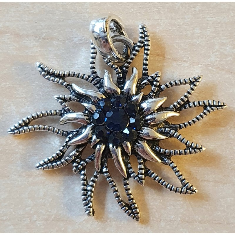 Edelweiss Anhänger schwarz