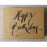 Holz Stempel Happy Birthday