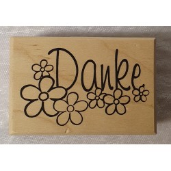 Holz Stempel Danke
