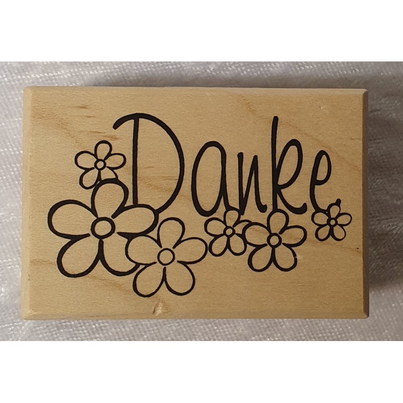 Holz Stempel Danke