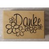 Holz Stempel Danke