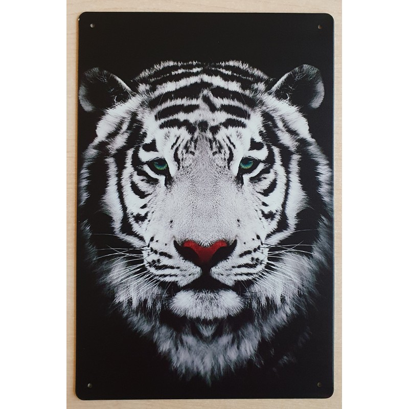Metall Schild Tiger