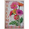 Metall Schild Gerbera