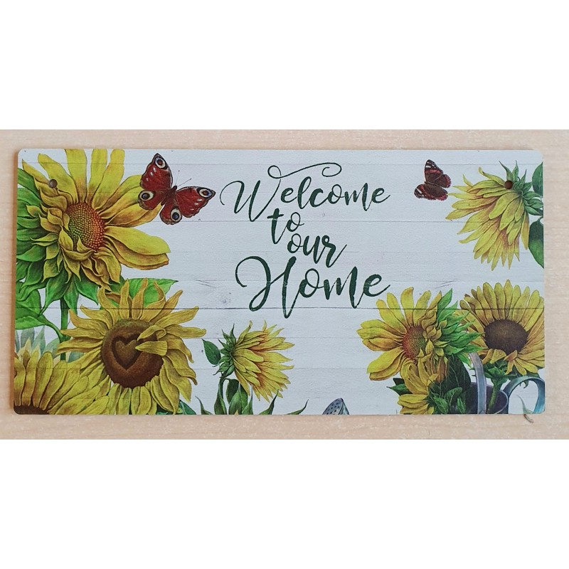 Holz Schild Sonnenblumen