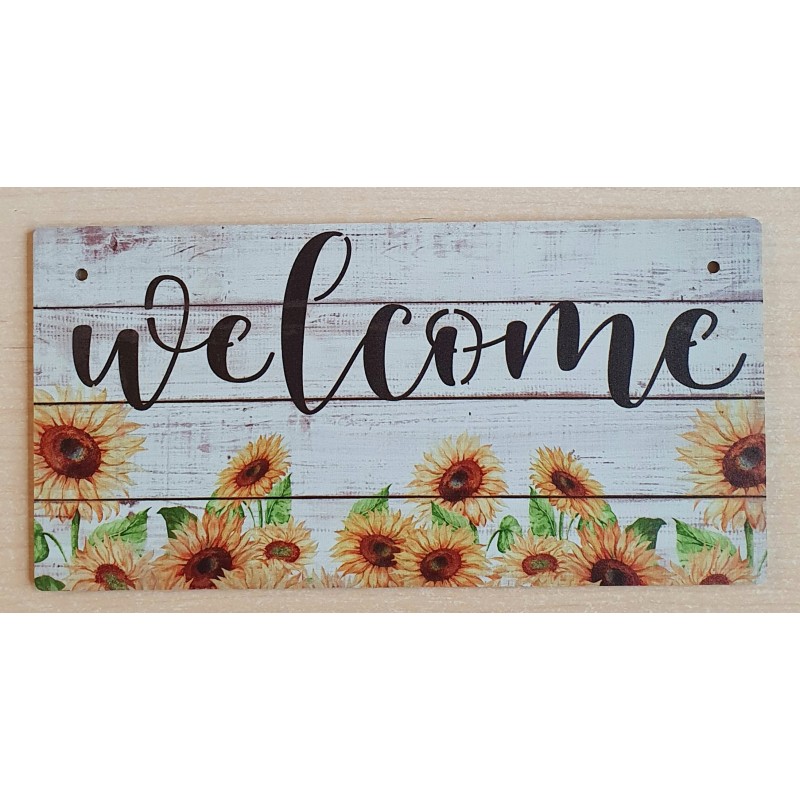 Holz Schild Sonnenblumen