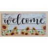 Holz Schild Sonnenblumen