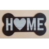 Holz Schild Knochen braun