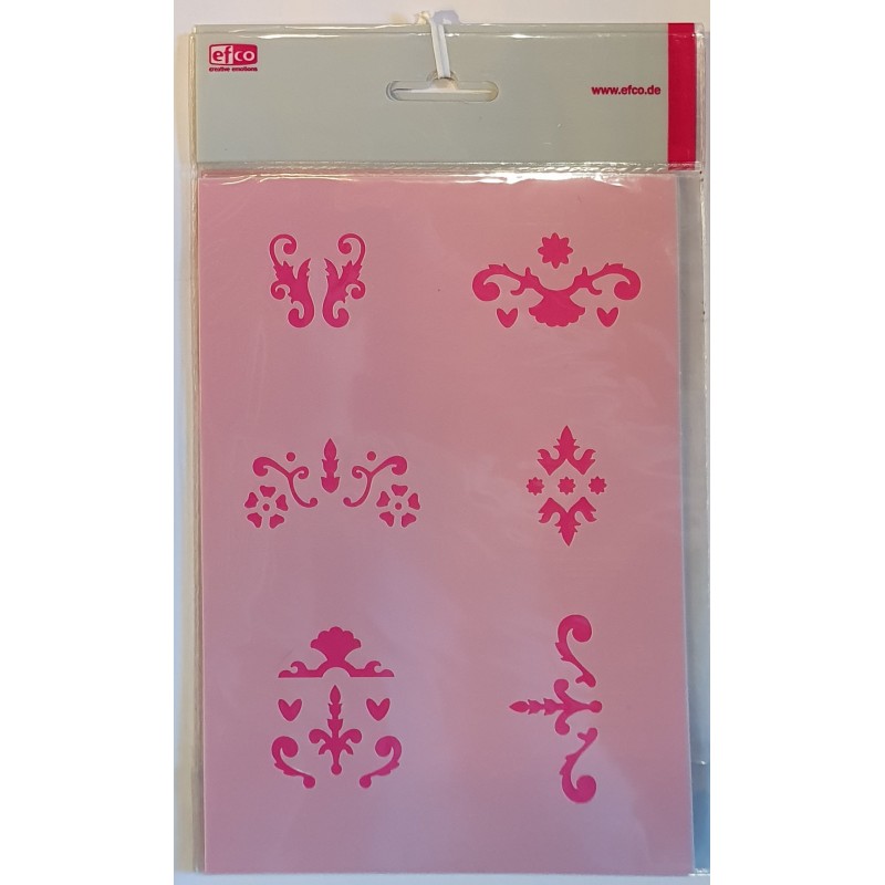 Schablone Ornamente