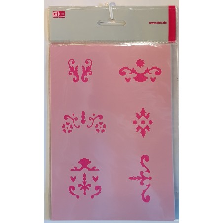 Schablone Ornamente