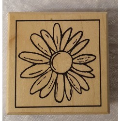 Holz Stempel Blume