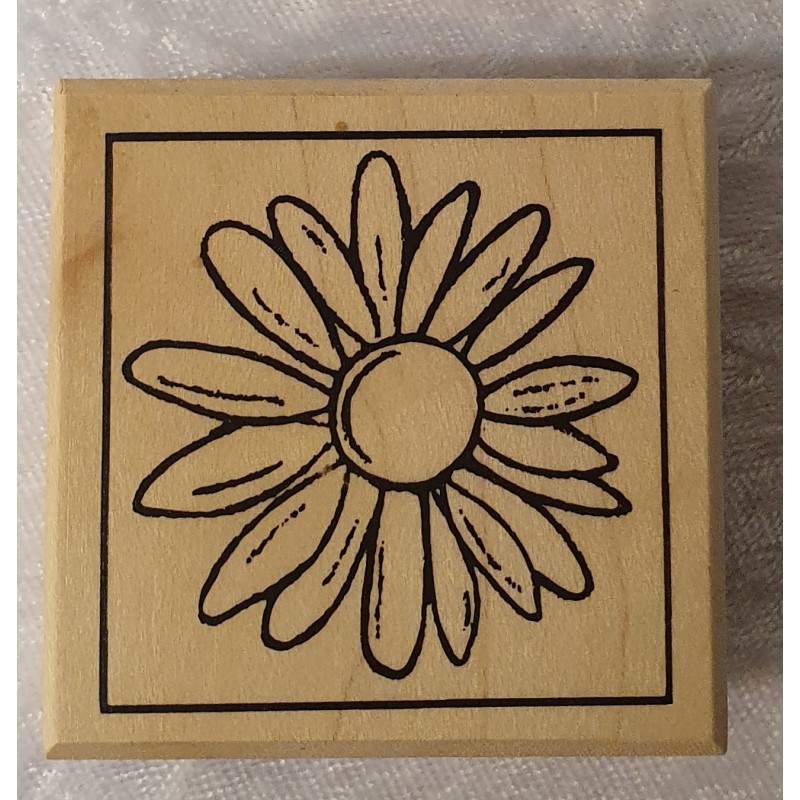 Holz Stempel Blume