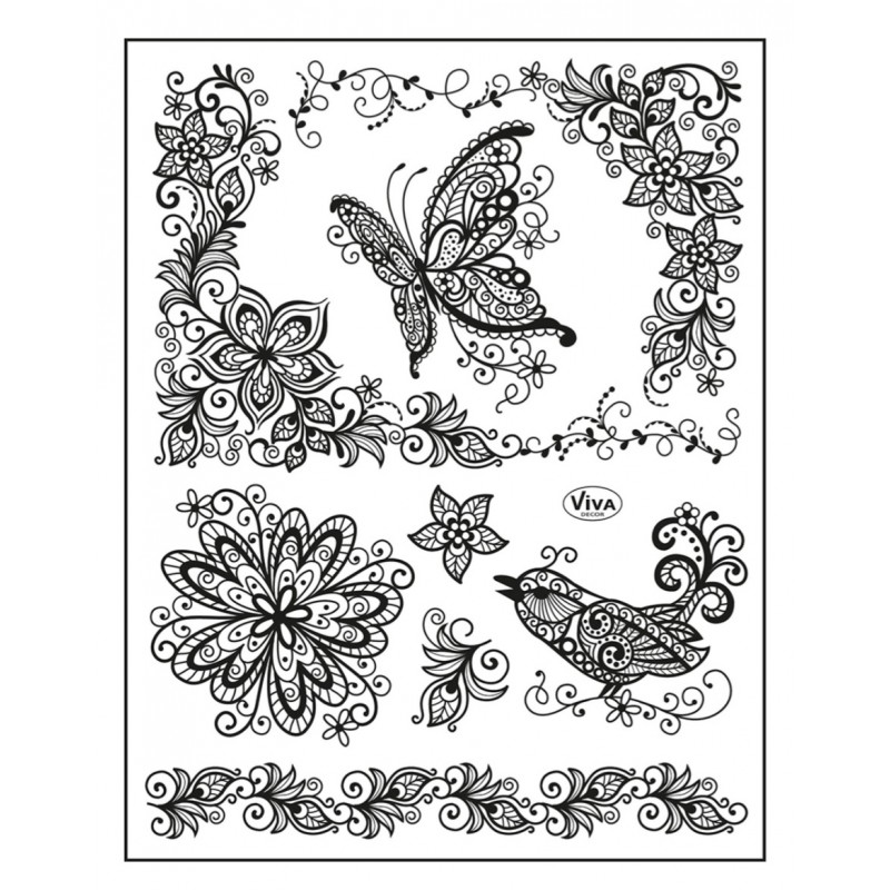 Clear Stamps Schmetterling/Vogel