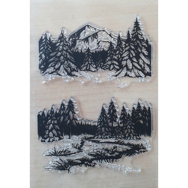 Clear Stamps Berge/Wald