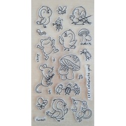 Clear Stamps Frosch/Vögel