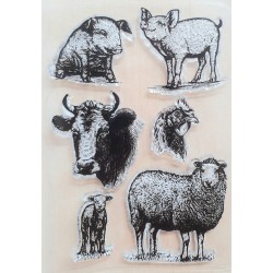 Clear Stamps Bauernhof Tiere