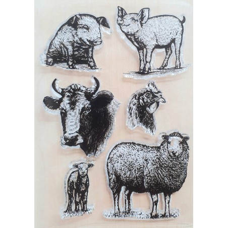 Clear Stamps Bauernhof Tiere