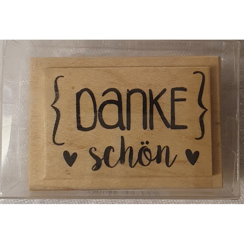 Holz Stempel Dankeschön