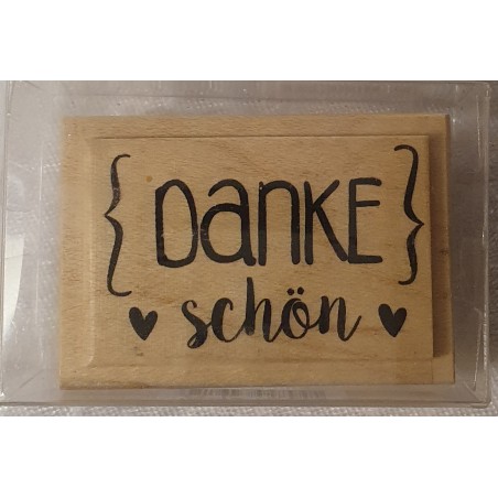 Holz Stempel Dankeschön