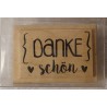 Holz Stempel Dankeschön