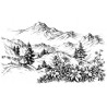 Silikon Stempel Berge