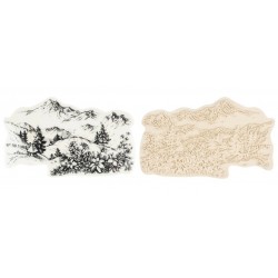 Silikon Stempel Berge