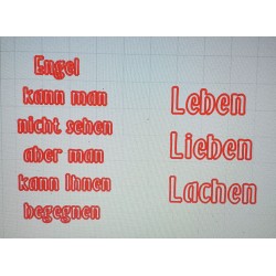 Schablone Engel......