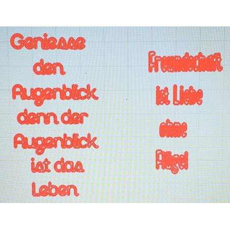Schablone Geniesse den Augenblick....