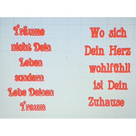 Schablone Träume nicht....