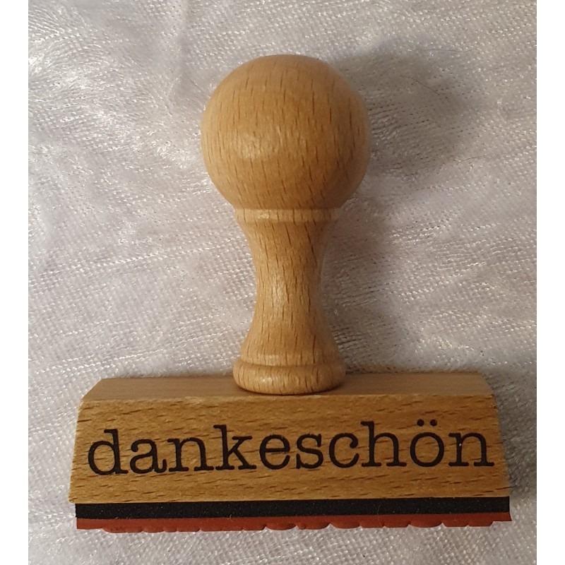 Holz Stempel Dankeschön 2