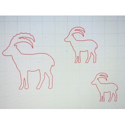 Schablone Steinbock