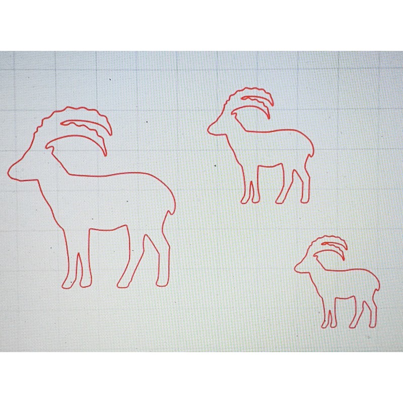 Schablone Steinbock