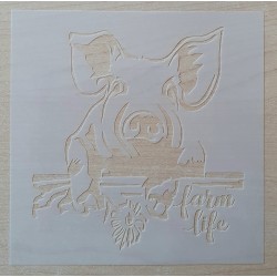 Schablone Schwein