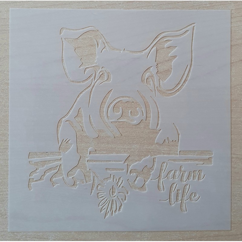 Schablone Schwein