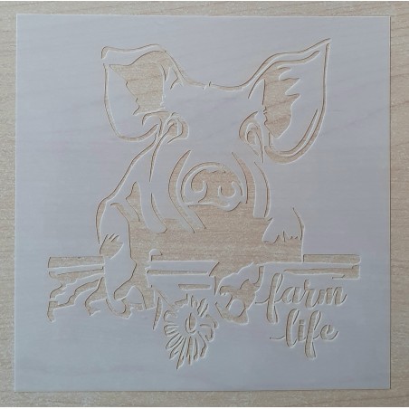 Schablone Schwein