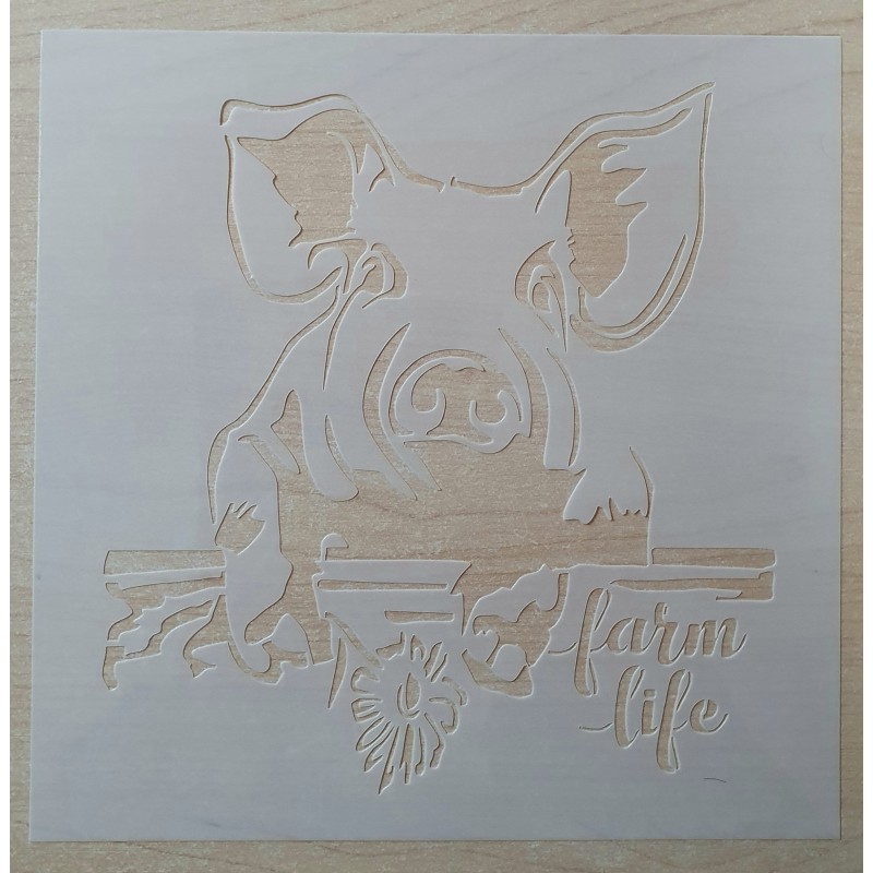 Schablone Schwein