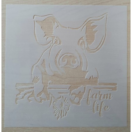 Schablone Schwein