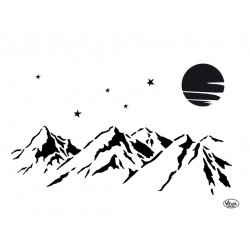 Schablone Berge
