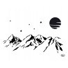 Schablone Berge