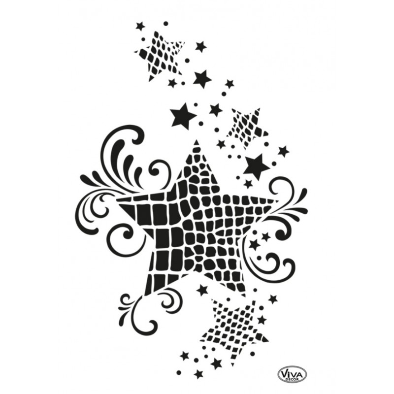 Schablone Sterne