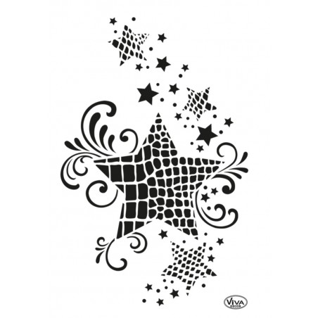 Schablone Sterne