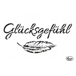 Schablone Glücksgefühl