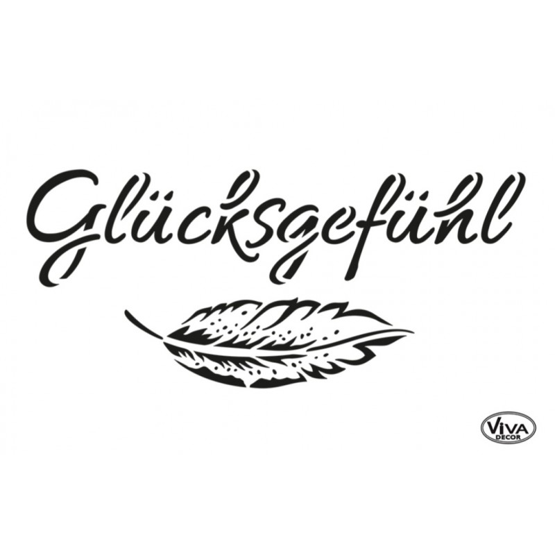 Schablone Glücksgefühl