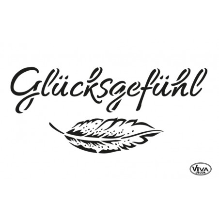 Schablone Glücksgefühl