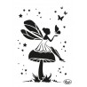 Schablone Elfe/Pilz