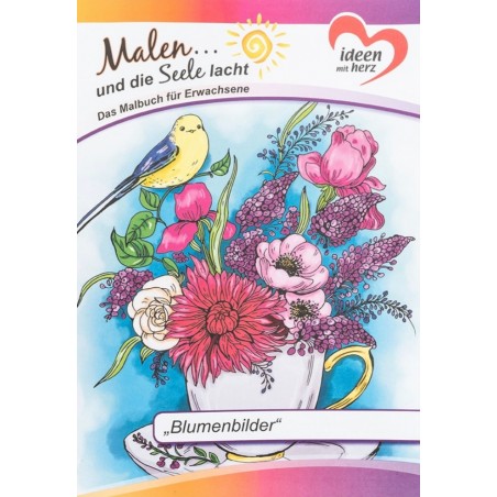 Malbuch Blumenbilder