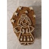 Holz Stempel Geschnitzt Engel