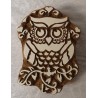 Holz Stempel Geschnitzt Eule
