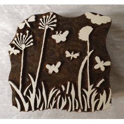 Holz Stempel Geschnitzt Pusteblumen