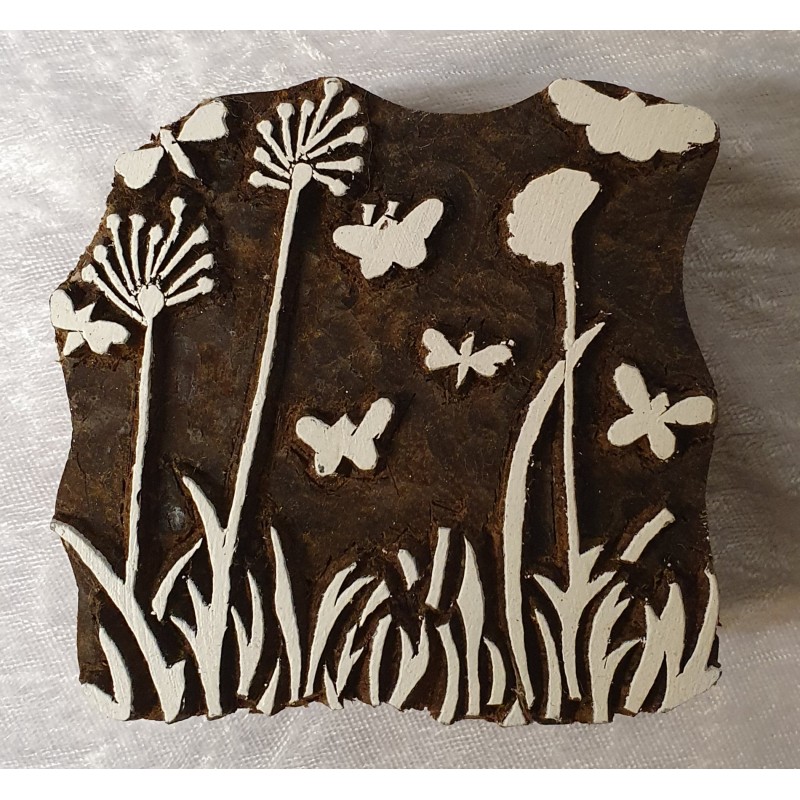Holz Stempel Geschnitzt Pusteblumen