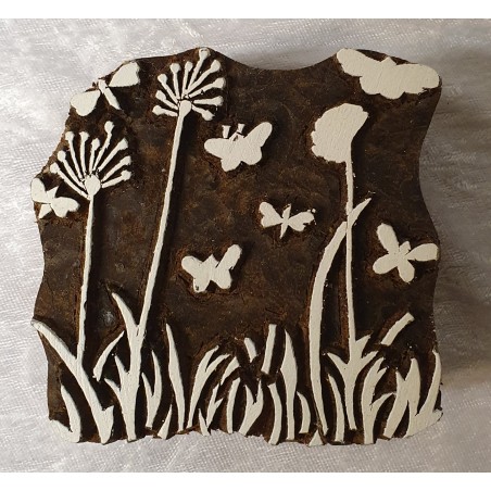 Holz Stempel Geschnitzt Pusteblumen